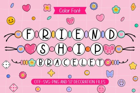 Friendship Bracelet Font